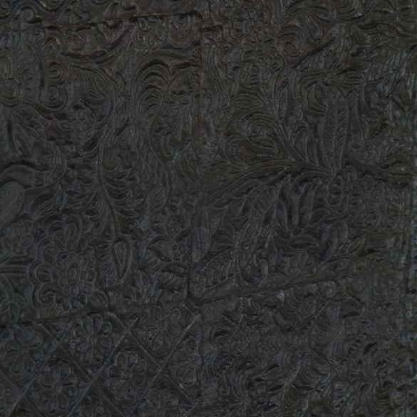 fekete tömör mangófa TV-szekrény 115 x 30 x 46 cm