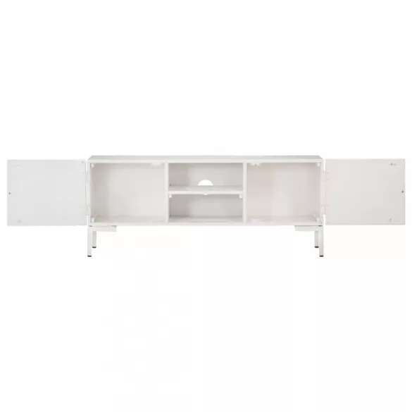 fehér tömör mangófa TV-szekrény 115 x 30 x 46 cm