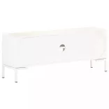 fehér tömör mangófa TV-szekrény 115 x 30 x 46 cm