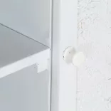 fehér tömör mangófa TV-szekrény 115 x 30 x 46 cm