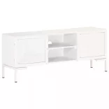 fehér tömör mangófa TV-szekrény 115 x 30 x 46 cm