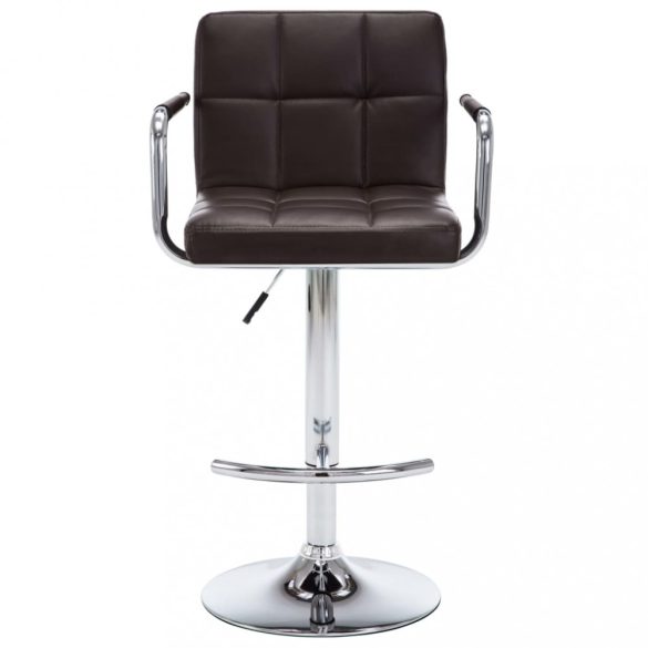 2 db barna műbőr bárszék