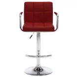 2 db bordó műbőr bárszék