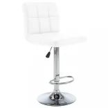 2 db fehér műbőr bárszék