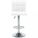 2 db fehér műbőr bárszék