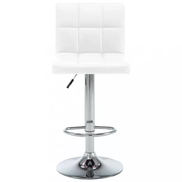 2 db fehér műbőr bárszék