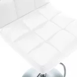 2 db fehér műbőr bárszék