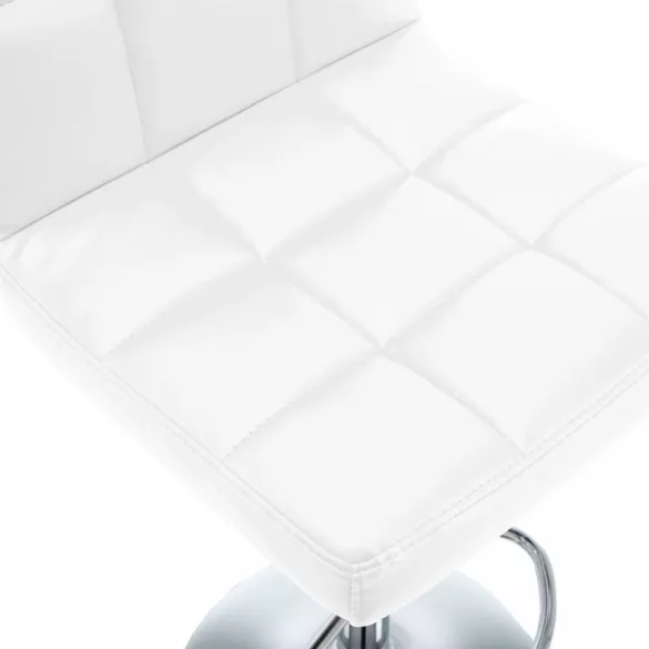 2 db fehér műbőr bárszék