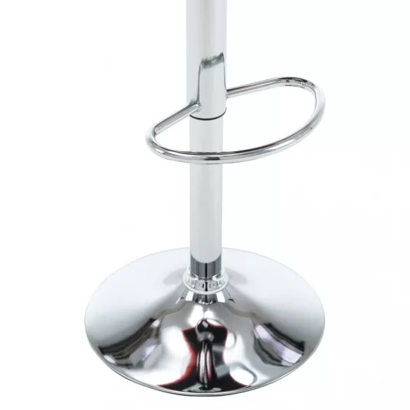 2 db fehér műbőr bárszék