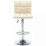 2 db krémszínű műbőr bárszék