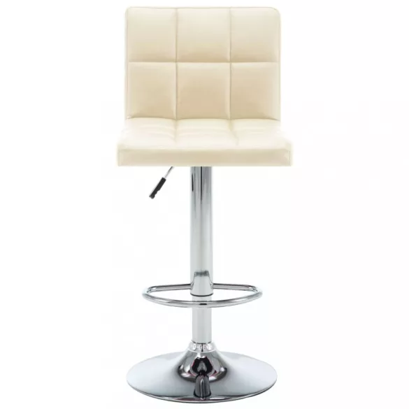 2 db krémszínű műbőr bárszék