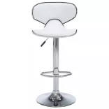 2 db fehér műbőr bárszék