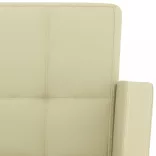 2 db krémszínű műbőr bárszék