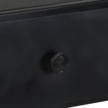 nyers mangófa és vas könyvszekrény 80 x 35 x 180 cm