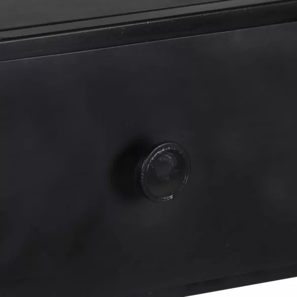 nyers mangófa és vas könyvszekrény 80 x 35 x 180 cm