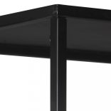 nyers mangófa és vas könyvszekrény 80 x 35 x 180 cm