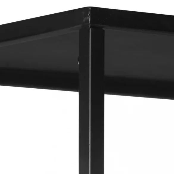 nyers mangófa és vas könyvszekrény 80 x 35 x 180 cm