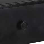 nyers mangófa és vas könyvszekrény 60 x 35 x 180 cm