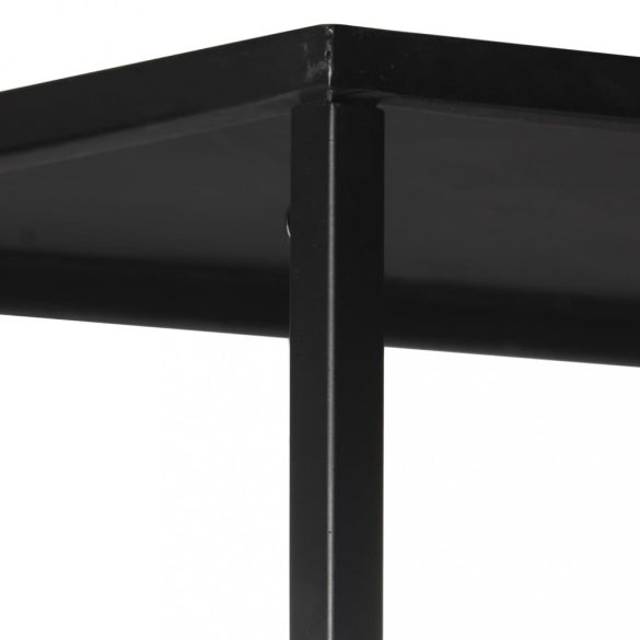 nyers mangófa és vas könyvszekrény 60 x 35 x 180 cm