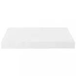 magasfényű fehér MDF lebegő fali polc 40 x 23 x 3,8 cm