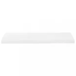 magasfényű fehér MDF lebegő fali polc 80 x 23,5 x 3,8 cm