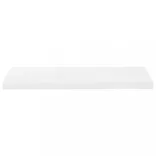 2 db magasfényű fehér MDF lebegő fali polc 80 x 23,5 x 3,8 cm