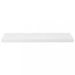 magasfényű fehér MDF lebegő fali polc 90 x 23,5 x 3,8 cm