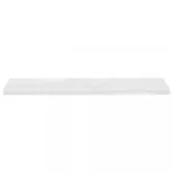magasfényű fehér MDF lebegő fali polc 120 x 23,5 x 3,8 cm