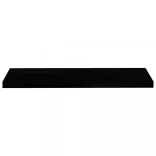 4 db magasfényű fekete MDF fali polc 90 x 23,5 x 3,8 cm