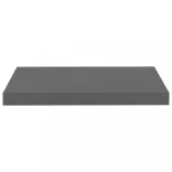 magasfényű szürke MDF lebegő fali polc 50 x 23 x 3,8 cm