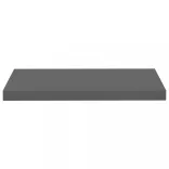 magasfényű szürke MDF lebegő fali polc 60 x 23,5 x 3,8 cm