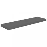 magasfényű szürke MDF fali polc 90 x 23,5 x 3,8 cm
