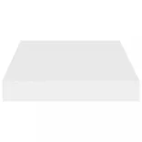 2 db fehér MDF lebegő fali polc 23 x 23,5 x 3,8 cm