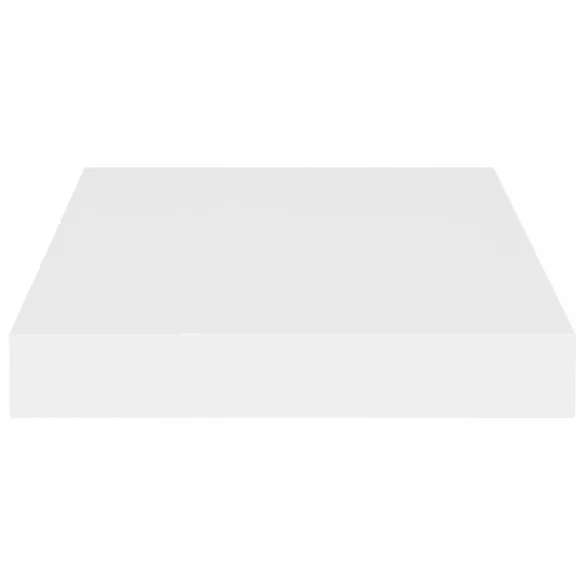 2 db fehér MDF lebegő fali polc 23 x 23,5 x 3,8 cm