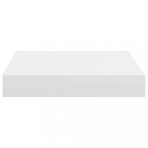 4 db fehér MDF lebegő fali polc 23 x 23,5 x 3,8 cm