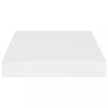 4 db fehér MDF lebegő fali polc 23 x 23,5 x 3,8 cm