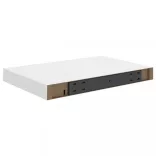 fehér MDF lebegő fali polc 40 x 23 x 3,8 cm