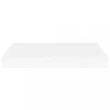 2 db fehér MDF lebegő fali polc 40 x 23 x 3,8 cm