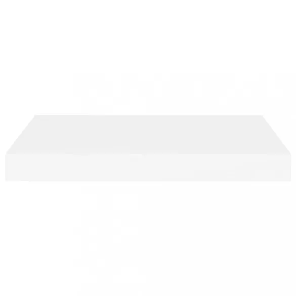 2 db fehér MDF lebegő fali polc 40 x 23 x 3,8 cm
