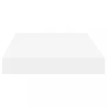 2 db fehér MDF lebegő fali polc 40 x 23 x 3,8 cm