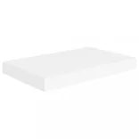 4 db fehér MDF lebegő fali polc 40 x 23 x 3,8 cm