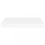 4 db fehér MDF lebegő fali polc 40 x 23 x 3,8 cm