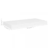 fehér MDF lebegő fali polc 50 x 23 x 3,8 cm