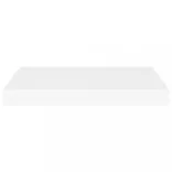 2 db fehér MDF lebegő fali polc 50 x 23 x 3,8 cm