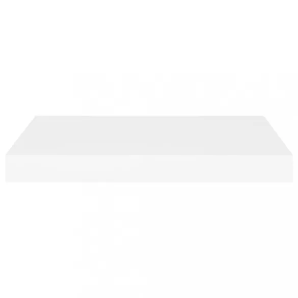 2 db fehér MDF lebegő fali polc 50 x 23 x 3,8 cm