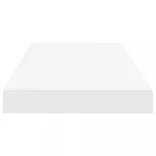 fehér MDF lebegő fali polc 60 x 23,5 x 3,8 cm