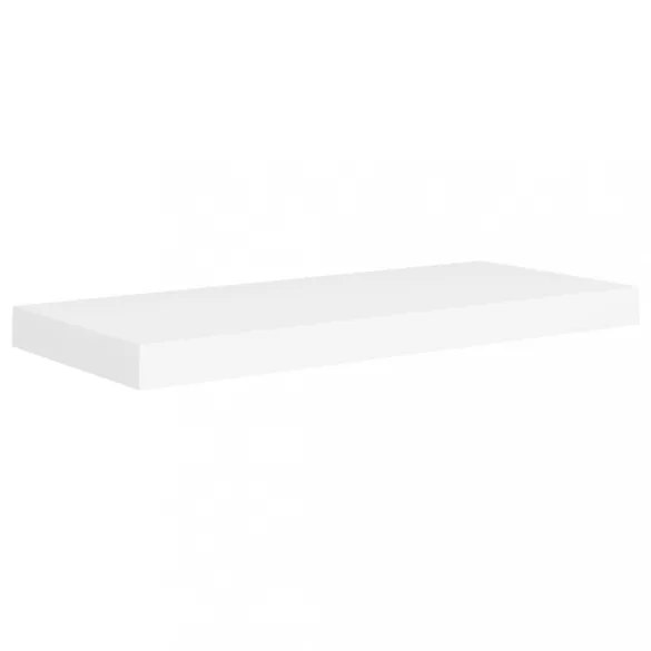 2 db fehér MDF fali polc 60 x 23,5 x 3,8 cm
