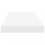 2 db fehér MDF fali polc 60 x 23,5 x 3,8 cm