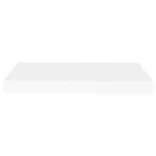4 db fehér MDF lebegő fali polc 60 x 23,5 x 3,8 cm