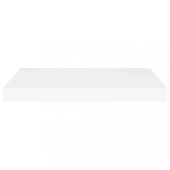 4 db fehér MDF lebegő fali polc 60 x 23,5 x 3,8 cm
